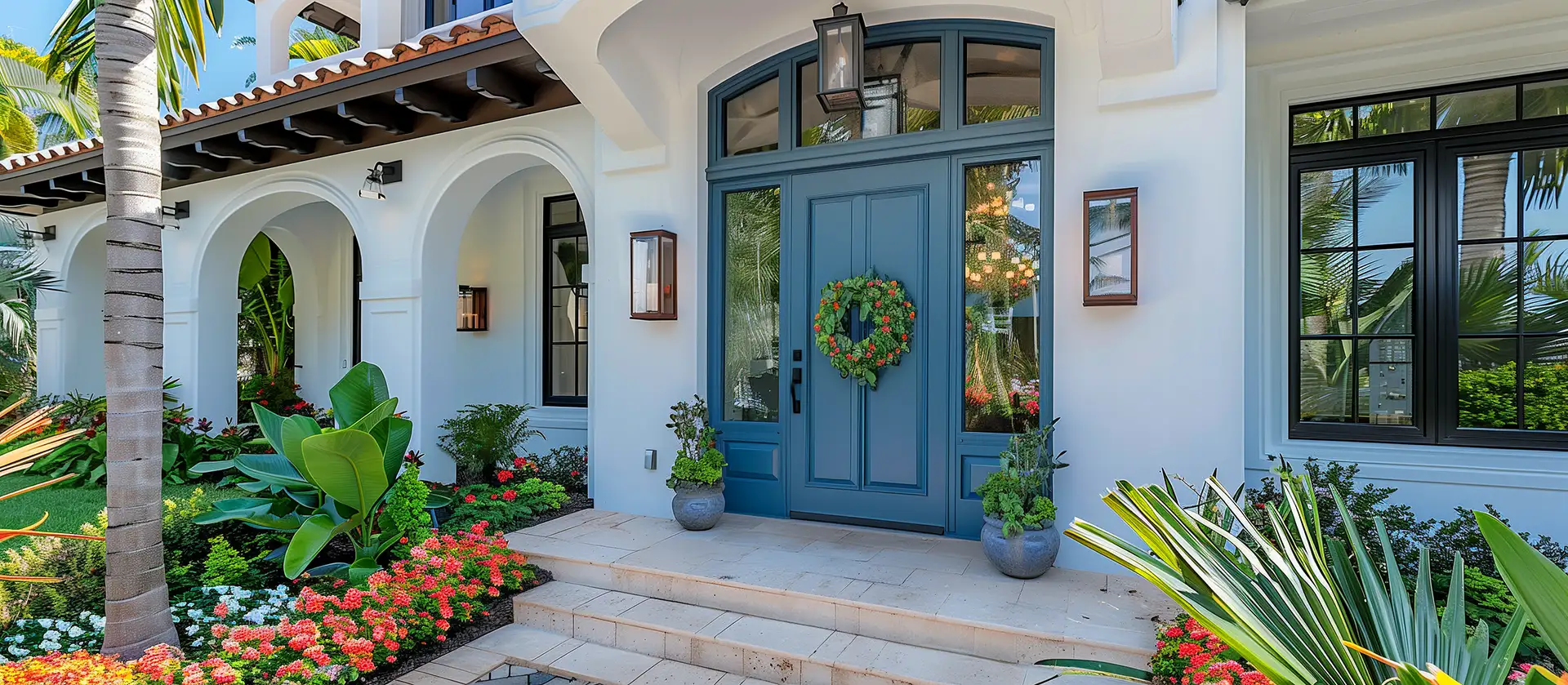 Beautiful fiberglass entry door