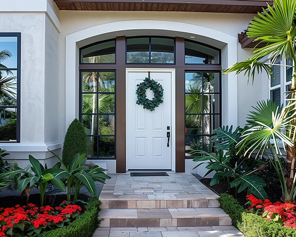 Fiberglass entry door