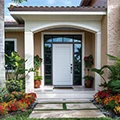 Fiberglass entry door