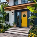 Fiberglass entry door