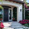 Fiberglass entry door