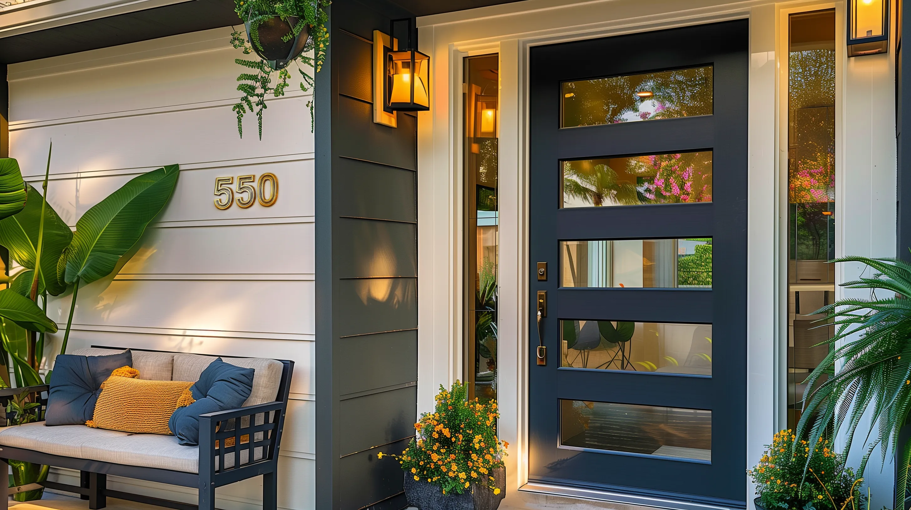 Beautiful steel entry door